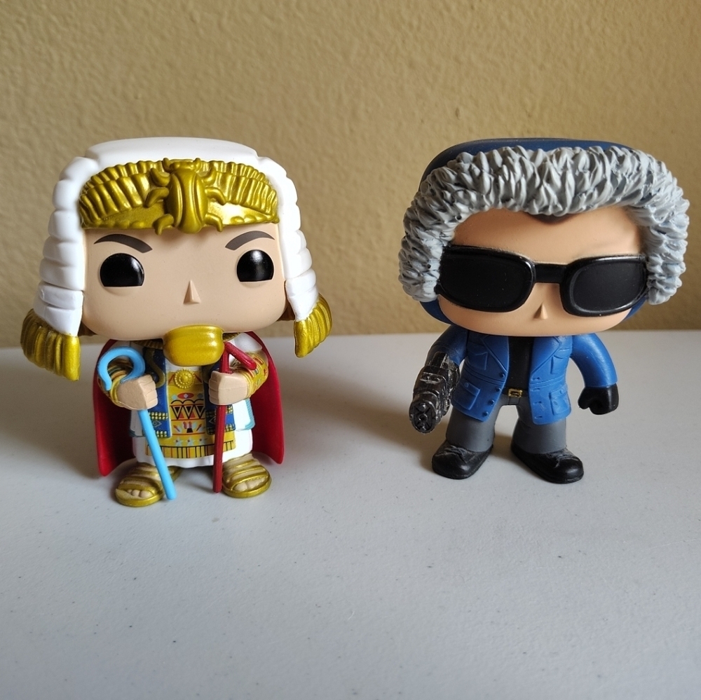 Funko Pop 2 DC Comics Loose Figures -Flash Captain Cold & Batman King Tut